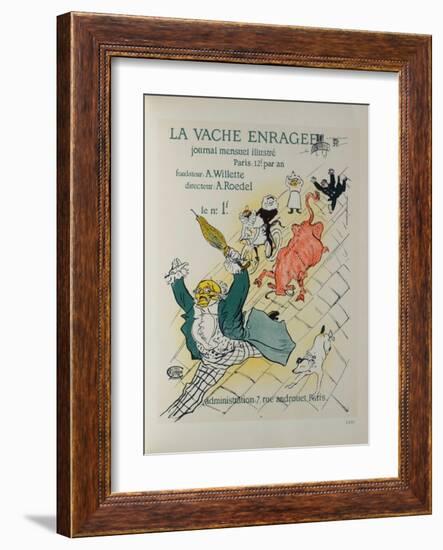 La Vache Enragée-Henri de Toulouse-Lautrec-Framed Collectable Print