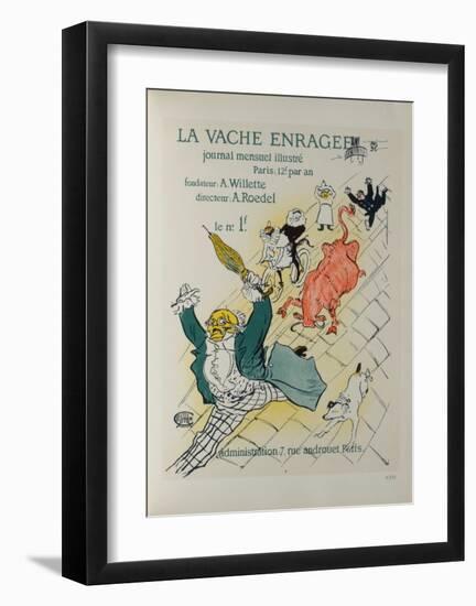 La Vache Enragée-Henri de Toulouse-Lautrec-Framed Collectable Print