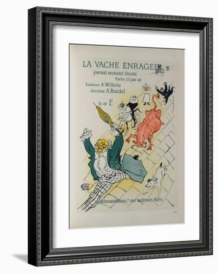 La Vache Enragée-Henri de Toulouse-Lautrec-Framed Collectable Print