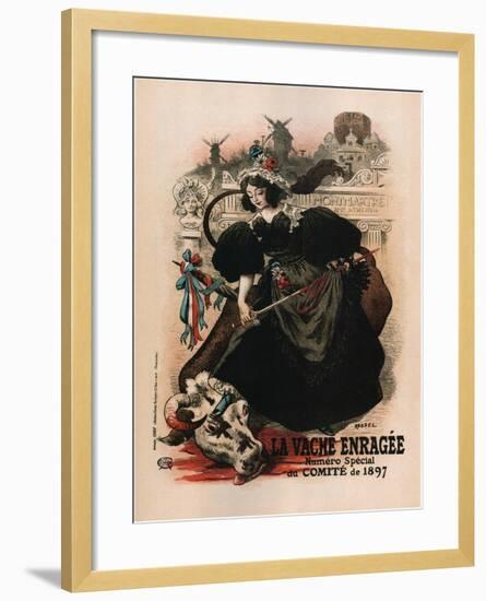 La Vache Enragee-Auguste Roedel-Framed Art Print