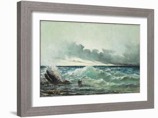 La Vague-Gustave Courbet-Framed Giclee Print