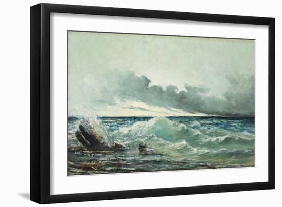 La Vague-Gustave Courbet-Framed Giclee Print