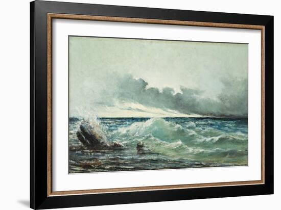 La Vague-Gustave Courbet-Framed Giclee Print