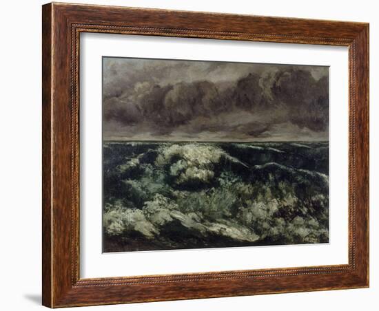 La Vague-Gustave Courbet-Framed Giclee Print