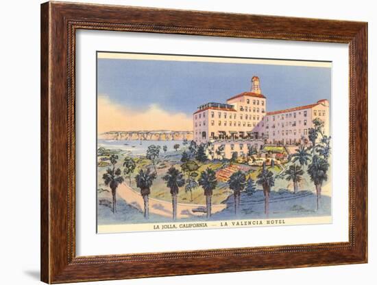 La Valencia Hotel, La Jolla, California-null-Framed Art Print