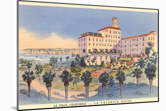 La Valencia Hotel, La Jolla, California-null-Mounted Art Print