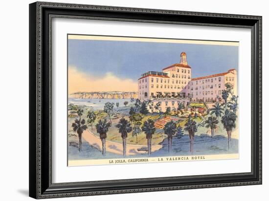 La Valencia Hotel, La Jolla, California-null-Framed Art Print