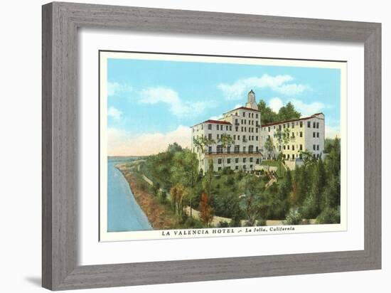 La Valencia Hotel, La Jolla, California-null-Framed Art Print