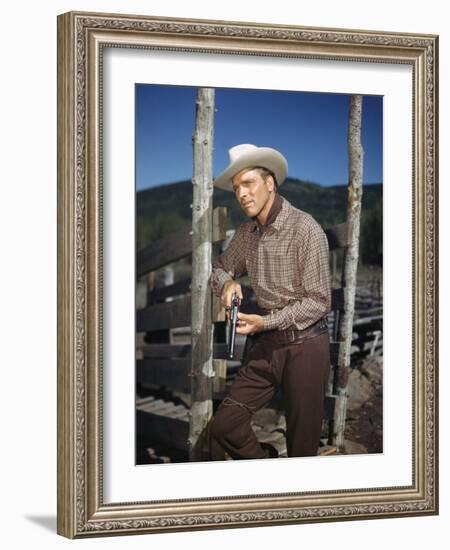 La Vallee by la Vengeance VENGEANCE VALLEY by RichardThorpe with Burt Lancaster, 1951 (photo)-null-Framed Photo