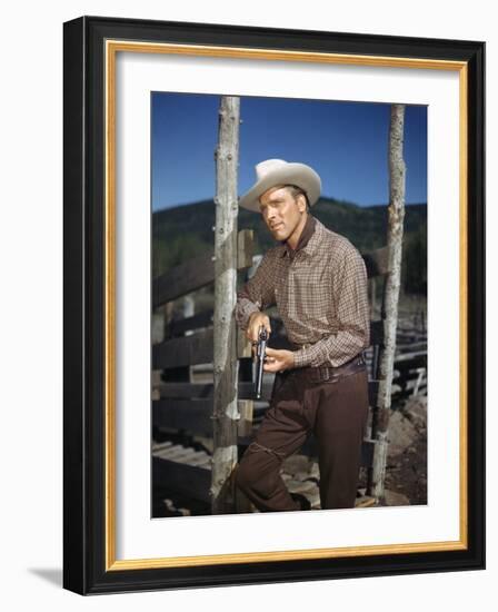 La Vallee by la Vengeance VENGEANCE VALLEY by RichardThorpe with Burt Lancaster, 1951 (photo)-null-Framed Photo