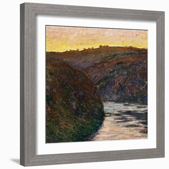 La Vallée de la Creuse, soleil couchant-Claude Monet-Framed Giclee Print