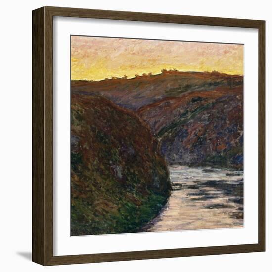 La Vallée de la Creuse, soleil couchant-Claude Monet-Framed Giclee Print