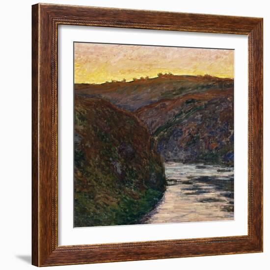 La Vallée de la Creuse, soleil couchant-Claude Monet-Framed Giclee Print