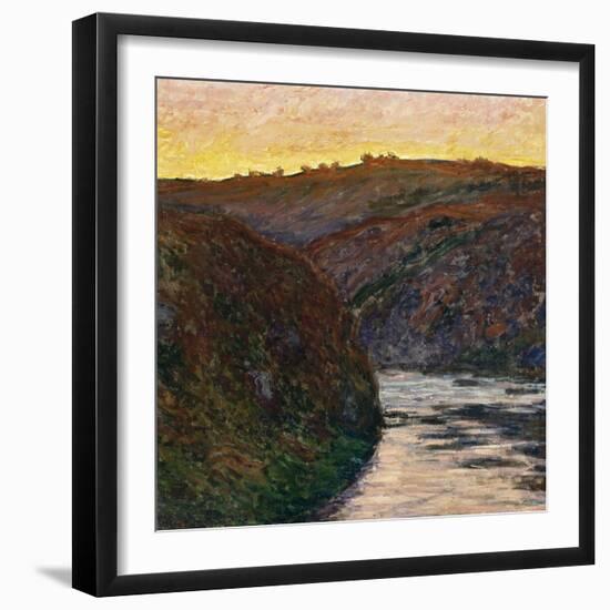 La Vallée de la Creuse, soleil couchant-Claude Monet-Framed Giclee Print