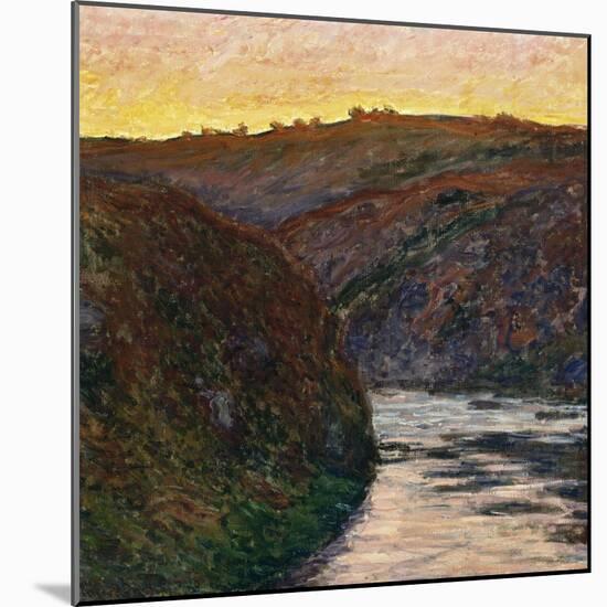 La Vallée de la Creuse, soleil couchant-Claude Monet-Mounted Giclee Print