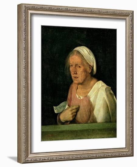 La Vecchia (The Old Woman) after 1505-Giorgione-Framed Giclee Print