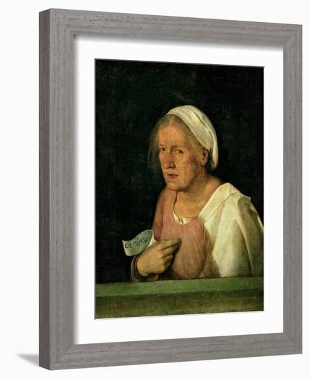 La Vecchia (The Old Woman) after 1505-Giorgione-Framed Giclee Print