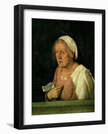 La Vecchia (The Old Woman) after 1505-Giorgione-Framed Giclee Print