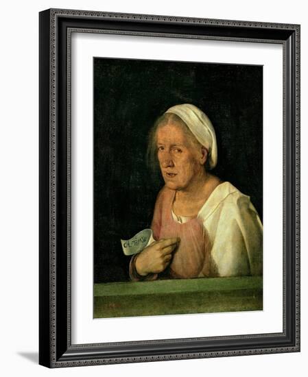 La Vecchia (The Old Woman) after 1505-Giorgione-Framed Giclee Print