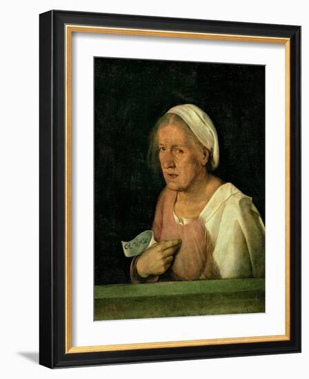 La Vecchia (The Old Woman) after 1505-Giorgione-Framed Giclee Print