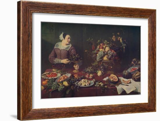 'La Vendedora De Frutas', (The Fruit Seller), 1636, (c1934)-Frans Snyders-Framed Giclee Print