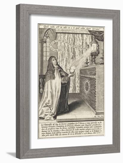 La vénérable mère Anne de Jésus-Hieronymus Wierix-Framed Giclee Print