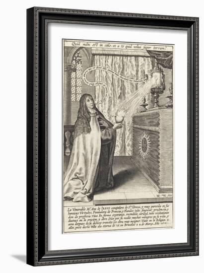 La vénérable mère Anne de Jésus-Hieronymus Wierix-Framed Giclee Print