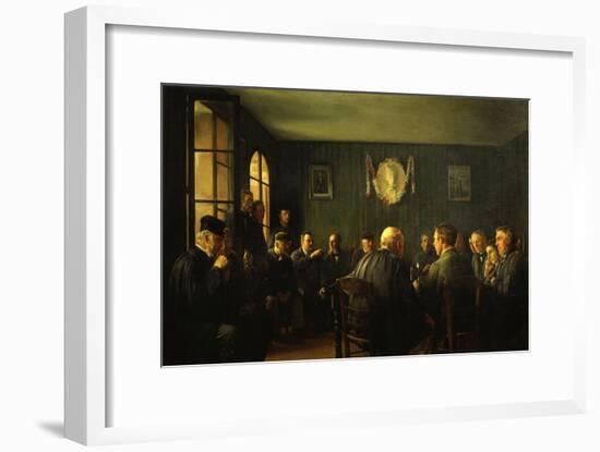 La Vente Aux Feux Dans La Salle De Mairie (French Judiciary Auction)-Jacques Baugnies-Framed Giclee Print