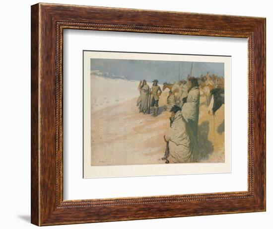 La Vérendrye from Colliers Weekly, Pub. 1906 (Colour Litho)-Frederic Remington-Framed Giclee Print