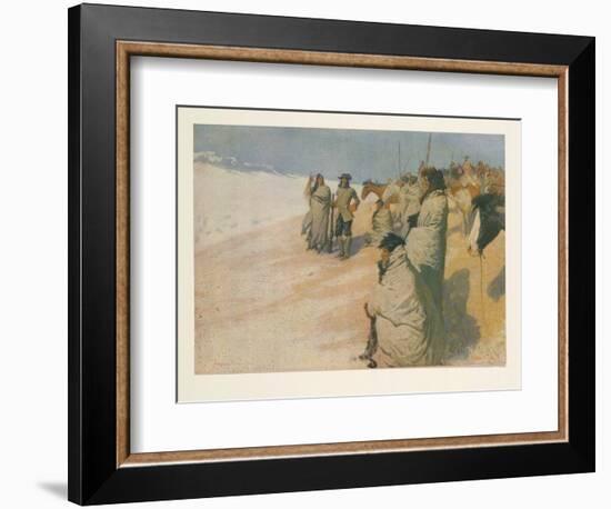 La Vérendrye from Colliers Weekly, Pub. 1906 (Colour Litho)-Frederic Remington-Framed Giclee Print