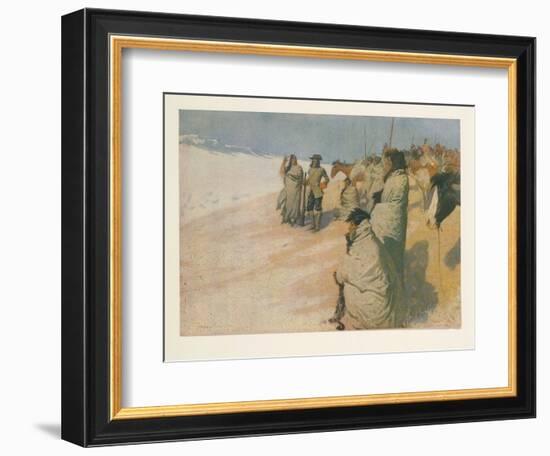 La Vérendrye from Colliers Weekly, Pub. 1906 (Colour Litho)-Frederic Remington-Framed Giclee Print