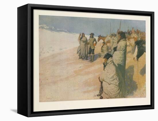 La Vérendrye from Colliers Weekly, Pub. 1906 (Colour Litho)-Frederic Remington-Framed Premier Image Canvas