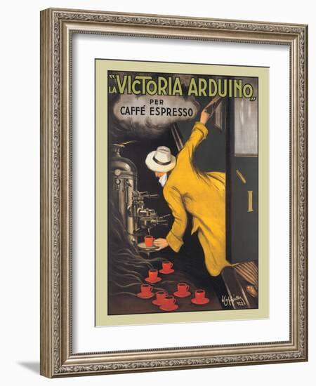 La Victoria Arduino Coffee Maker - Caffé Espresso, Vintage French Advertising Poster, 1890-Leonetto Cappiello-Framed Art Print