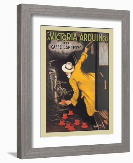 La Victoria Arduino Coffee Maker - Caffé Espresso, Vintage French Advertising Poster, 1890-Leonetto Cappiello-Framed Art Print