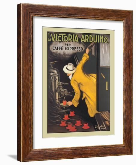 La Victoria Arduino Coffee Maker - Caffé Espresso, Vintage French Advertising Poster, 1890-Leonetto Cappiello-Framed Art Print