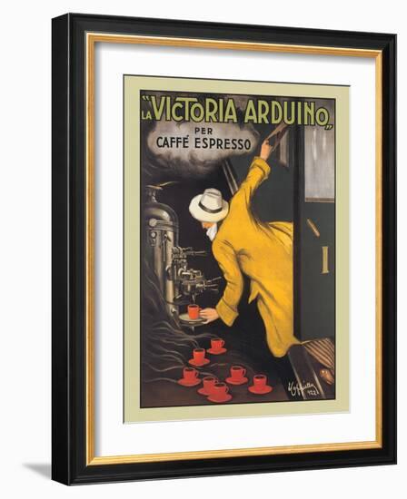 La Victoria Arduino Coffee Maker - Caffé Espresso, Vintage French Advertising Poster, 1890-Leonetto Cappiello-Framed Art Print