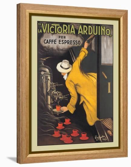 La Victoria Arduino Coffee Maker - Caffé Espresso, Vintage French Advertising Poster, 1890-Leonetto Cappiello-Framed Stretched Canvas
