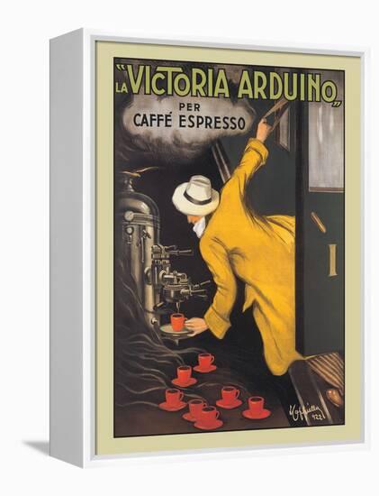 La Victoria Arduino Coffee Maker - Caffé Espresso, Vintage French Advertising Poster, 1890-Leonetto Cappiello-Framed Stretched Canvas