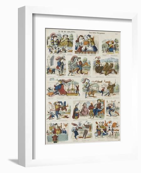 La vie de Gargantua-null-Framed Giclee Print