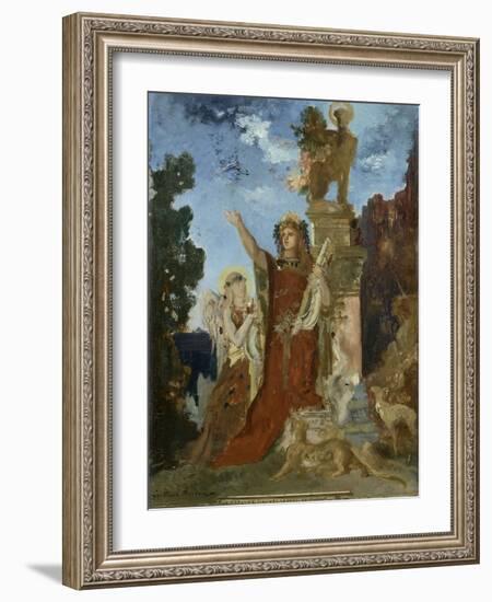 La Vie de l'Humanité : l'Age d'argent, Orphée-Gustave Moreau-Framed Giclee Print