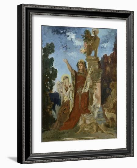 La Vie de l'Humanité : l'Age d'argent, Orphée-Gustave Moreau-Framed Giclee Print