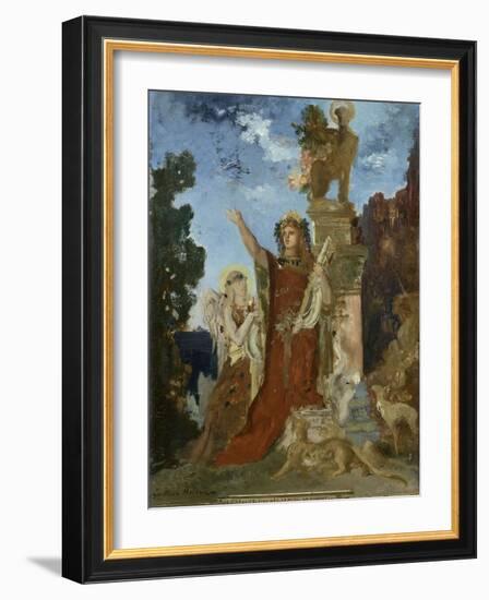 La Vie de l'Humanité : l'Age d'argent, Orphée-Gustave Moreau-Framed Giclee Print