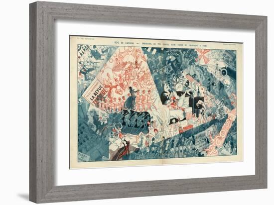 La Vie Parisienne, 1925, France-null-Framed Giclee Print