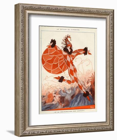 La Vie Parisienne, A Vallee, 1922, France-null-Framed Giclee Print