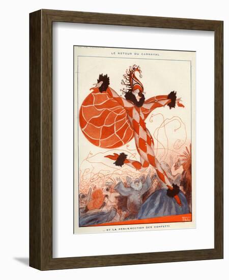 La Vie Parisienne, A Vallee, 1922, France-null-Framed Giclee Print