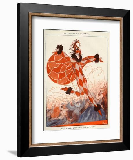 La Vie Parisienne, A Vallee, 1922, France-null-Framed Giclee Print