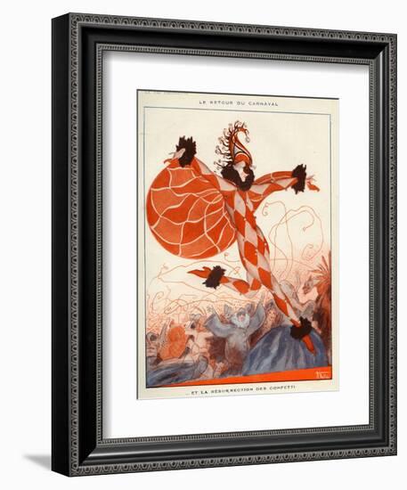 La Vie Parisienne, A Vallee, 1922, France-null-Framed Giclee Print