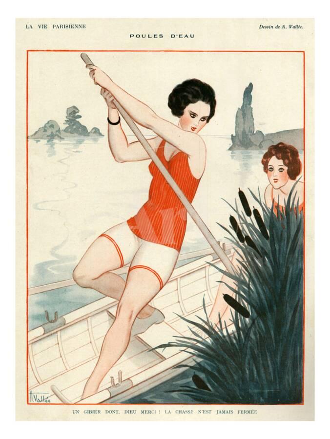 La Vie Parisienne A Vallee 1924 France Giclee Print By Artcom