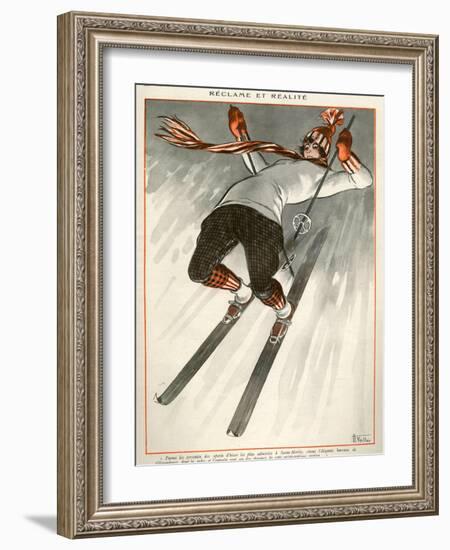 La Vie Parisienne, A Vallee, 1924, France-null-Framed Giclee Print