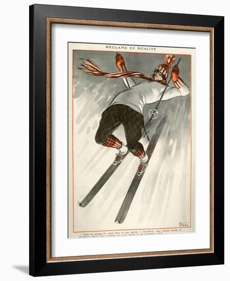 La Vie Parisienne, A Vallee, 1924, France-null-Framed Giclee Print